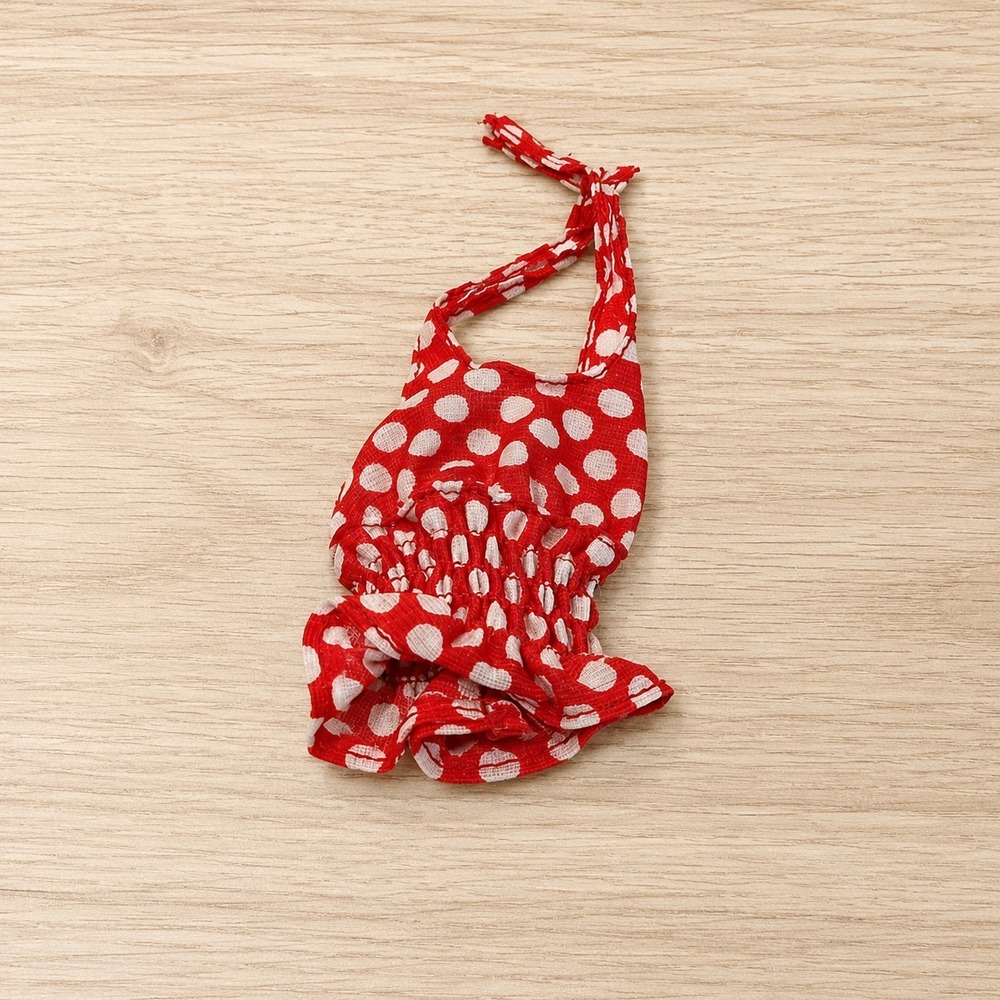 Vintage Barbie Best Buy #7813 Red White Polka Dot Halter Top 1974 Mattel